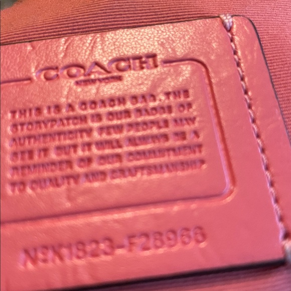 Coach Coral Leather Purse – Authentic Factory - Picture 7 of 8